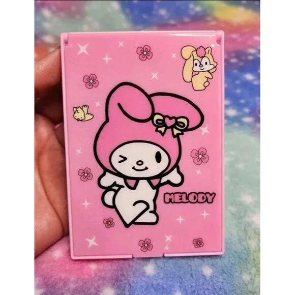 Boda My Melody Compact Mirror & Comb Sanrio Hello Kitty Kawaii Beauty Travel - Picture 1 of 4